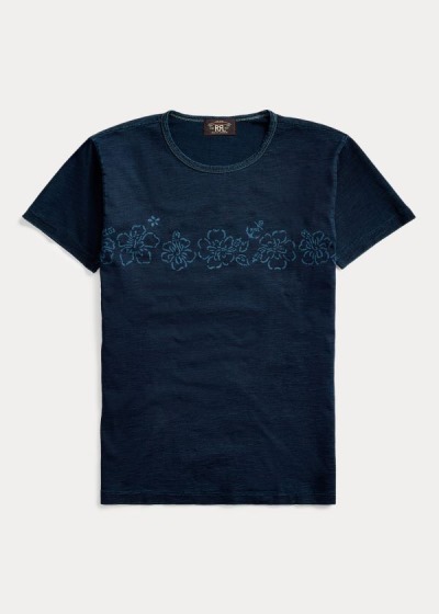 Ralph Lauren Hibiscus Jersey T Shirt Herre Danmark (KLAZX9856)